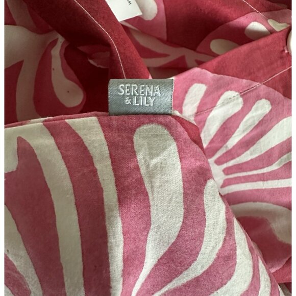 NWOT Serena & Lily Ramona/Palmetto Duvet Cover (Twin)-Pink/Red - Picture 3 of 3